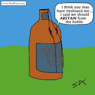 Abseiling from the bottle